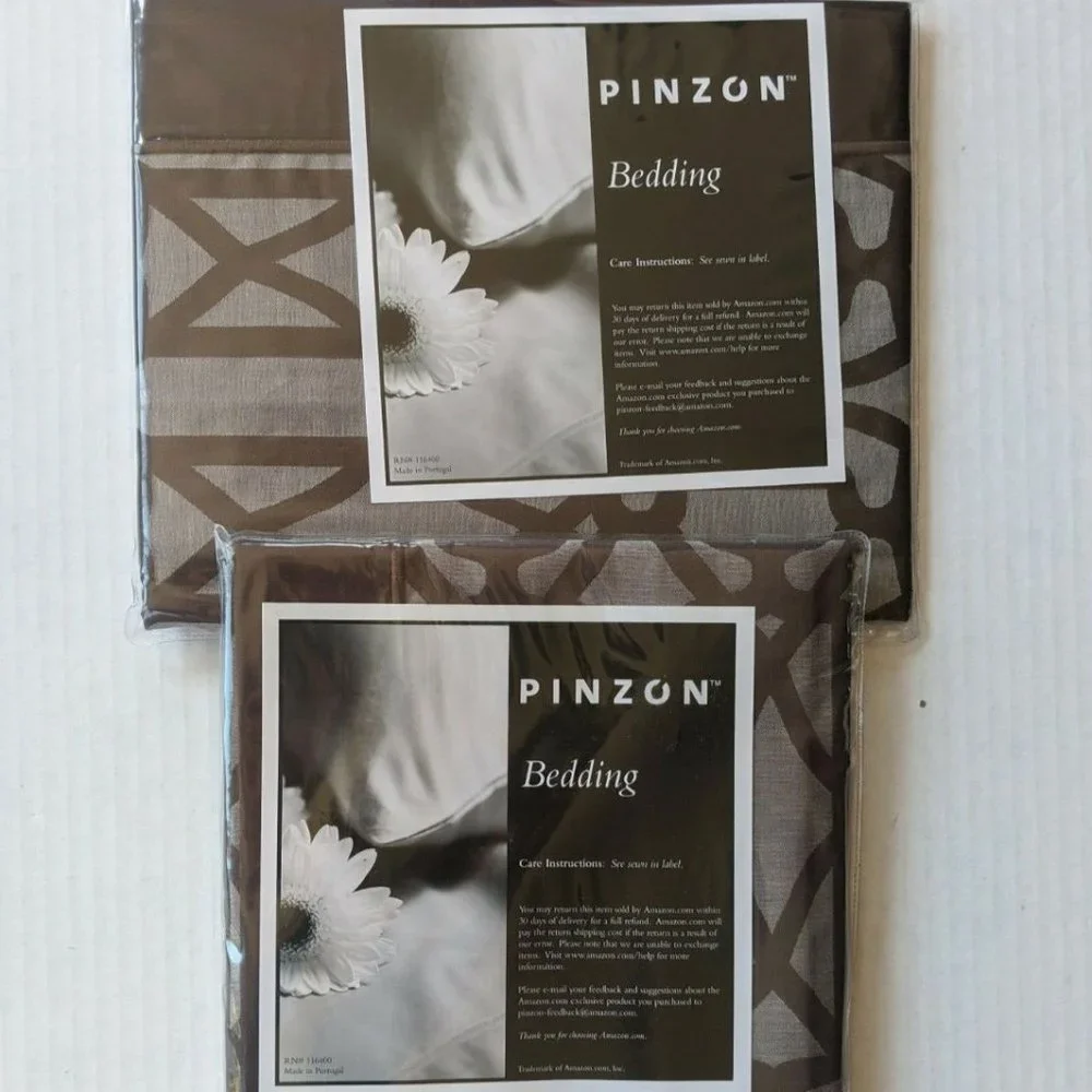 Pinzon 300 Thread Count 100% Cotton Labyrinth 3Pcs Duvet Full/Quinn 2 Shams NEW